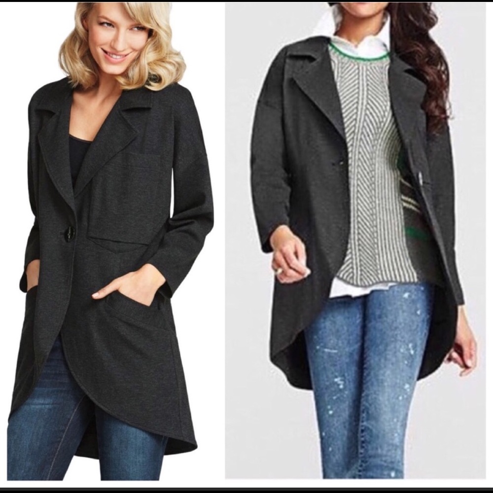 Jacket   Lisbon Topper.  style#994. Charcoal Grey